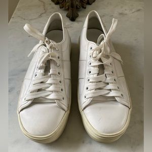 Saint Laurent Leather Low Top Sneakers-39.5